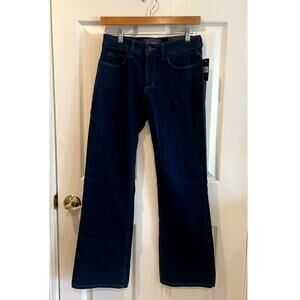 NWT NYDJ Not Your Daughter's Jeans 4P Petite Dark Wash Bootcut Lift Tuck Blue